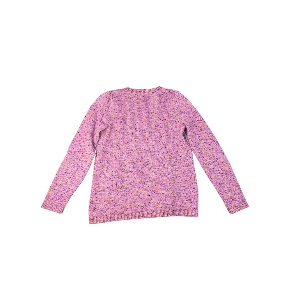 J. Jill Women’s Small Harvest Moon Persian Violet Crewneck Sweater W/ Slub Yarns - Picture 3 of 3